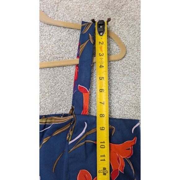 NWT Clover & Sloane Womens Maxi Sundress 14 Empire Navy Red Dark Floral Beachy - Picture 10 of 14